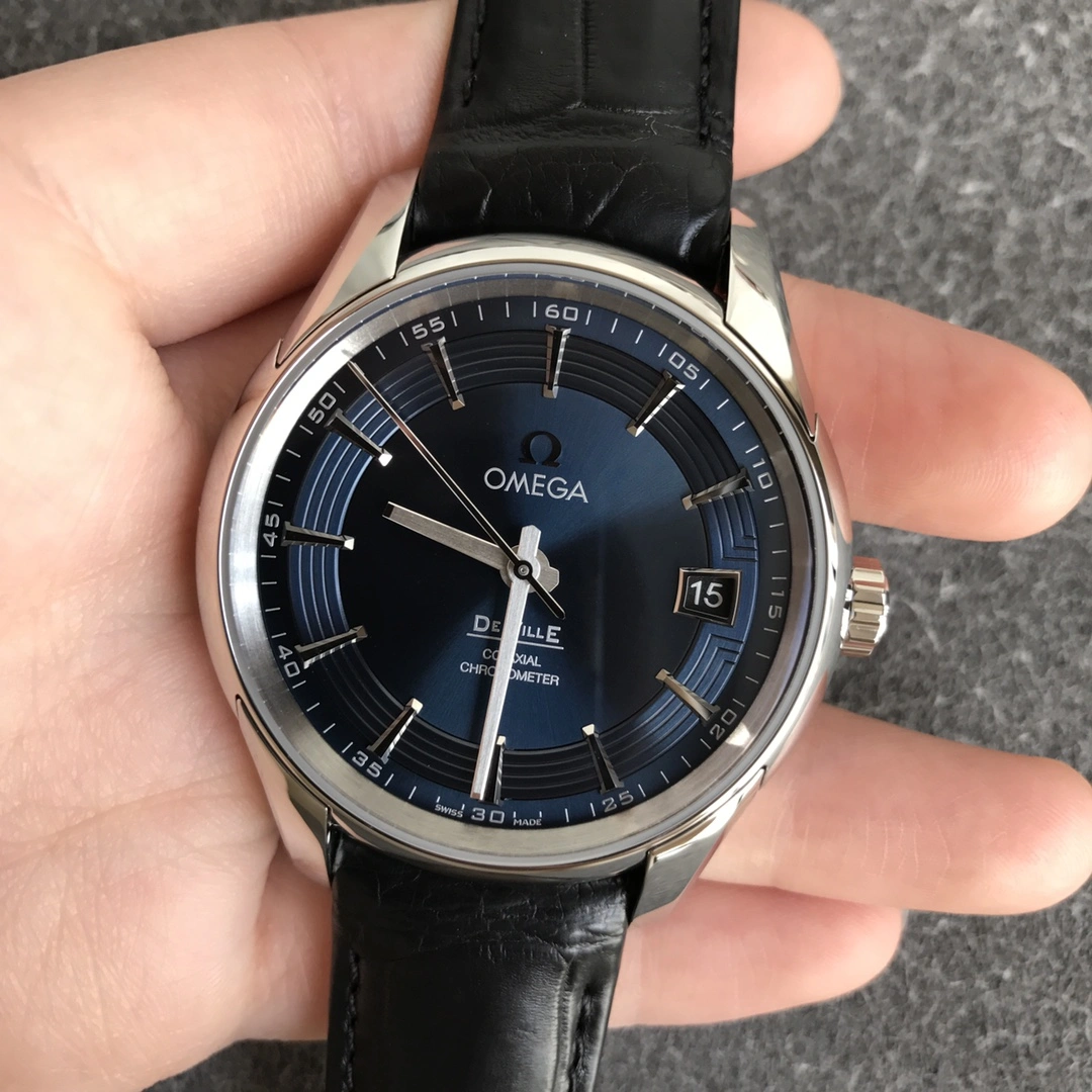 Reliable CBD Factory Omega De Ville Hour Vision 41mm Blue Dial Black Strap (433.13.41.21.03.001) 1:1 Super Clone -DD8900 Movement 331